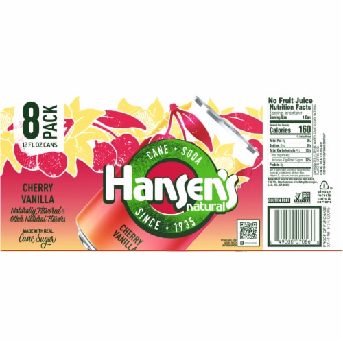 Hansen's Cherry Vanilla Soda Perspective: back