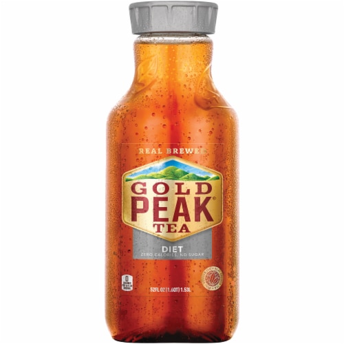 Gold Peak Diet Iced Tea No Sugar Added Zero Calorie Drink Perspective: back