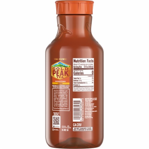 Gold Peak Unsweetened Lemon Tea Perspective: back
