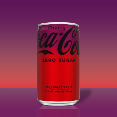 Coca-Cola® Cherry Zero Sugar Soda Mini Cans, 6 pk / 7.5 fl