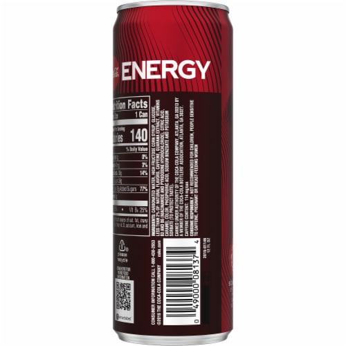 Coca-Cola Energy Drink Perspective: back