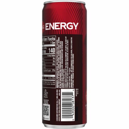 Coca-Cola Energy Drink Perspective: back