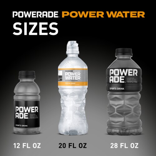 POWERADE Power Water Tropical Mango Perspective: back