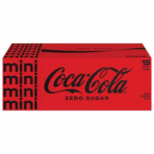 Coca-Cola® Zero Sugar Soda Mini Cans Perspective: back