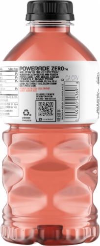 Powerade Zero Sugar Citrus Peach Sports Drink Perspective: back