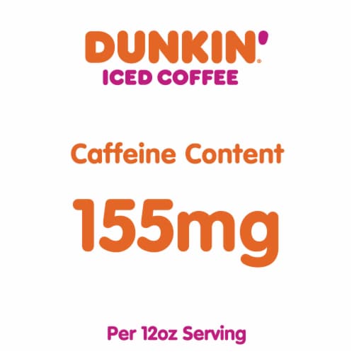 Dunkin'® Caramel Iced Coffee Bottle Perspective: back