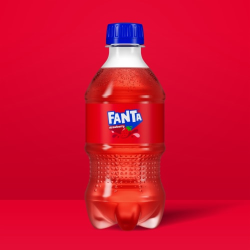 Fanta® Strawberry Soda Bottles Perspective: back