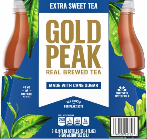 Gold Peak® Extra Sweet Tea Bottles Perspective: back