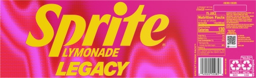 Sprite® Lymonade Legacy Soda Cans Perspective: back