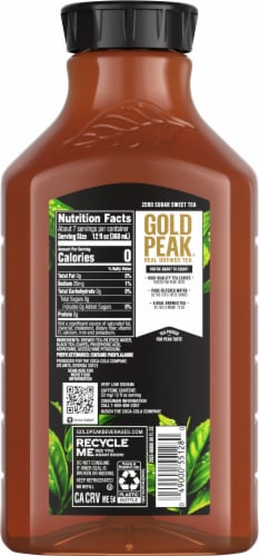 Gold Peak Zero Sugar Real Brewed Sweet Tea Bottle, 89 fl oz