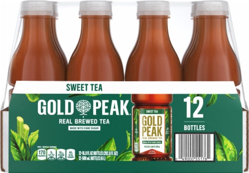 Gold Peak® Sweetened Black Tea Bottles Perspective: back