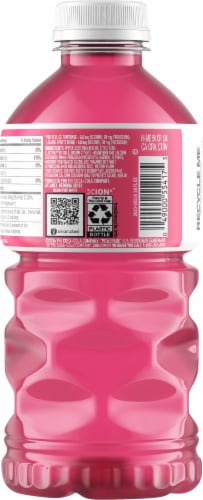 Powerade® Zero Strawberry Smash Electrolyte Drink Bottle Perspective: back