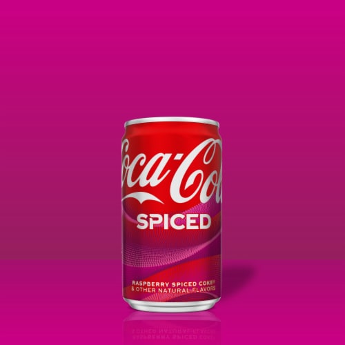 Coca-Cola® Spiced Raspberry Soda Mini Cans Perspective: back