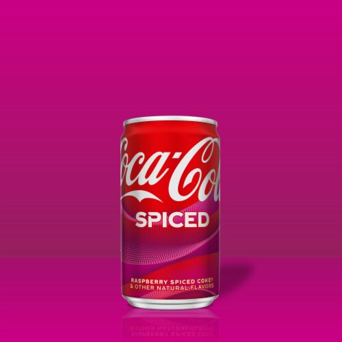 Coca-Cola® Spiced Raspberry Soda Mini Cans Perspective: back