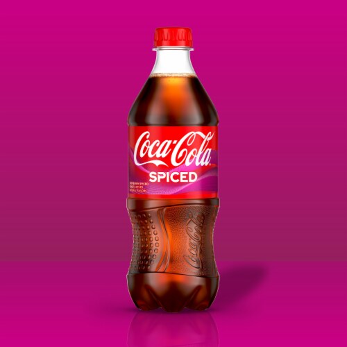 Coca-Cola® Spiced Raspberry Soda Bottle Perspective: back