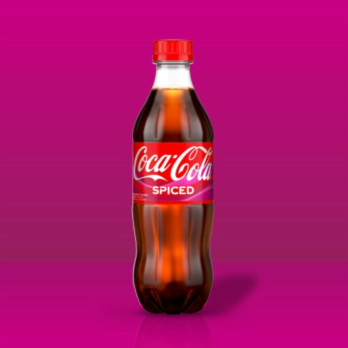 Coca-Cola® Spiced Raspberry Soda Bottles Perspective: back
