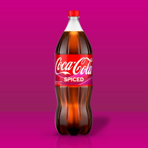 Coca-Cola® Spiced Raspberry Soda Bottle Perspective: back