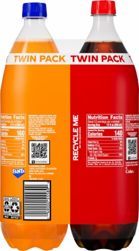 Coca-Cola® Mixed Brand Sparkling Bottles Perspective: back