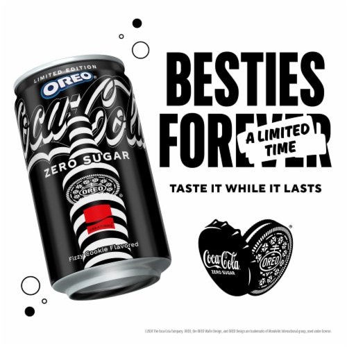Coca-Cola® Zero Sugar OREO Soda Mini Cans Perspective: back