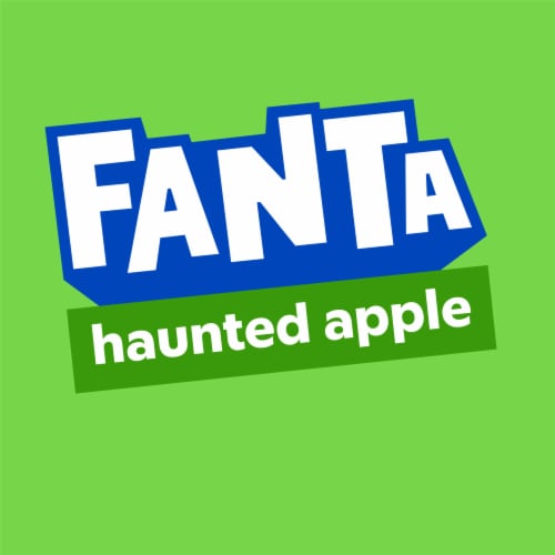 Fanta® Haunted Apple Soda Bottle Perspective: back