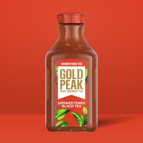 Gold Peak® Unsweetened Black Tea Bottle Perspective: back