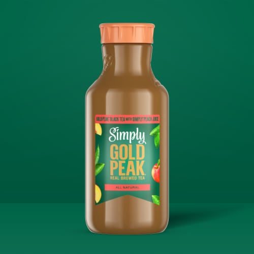 Simply Gold Peak Real Brewed Sweet Tea With Simply Peach Juice Perspective: back
