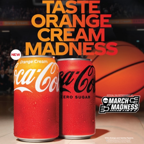 Coca-Cola® Orange Cream Soda Cans Perspective: back