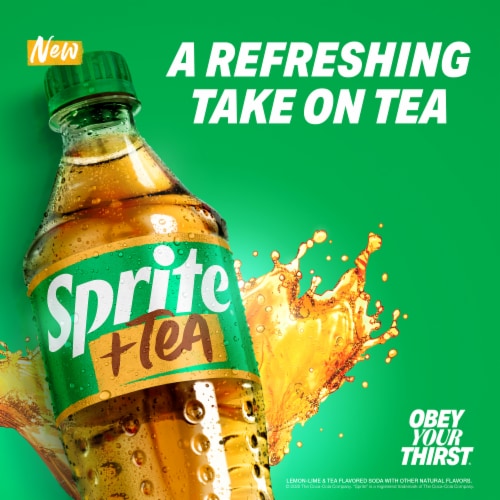 Sprite® + Tea Lemon Lime Caffeine Free Soda Cans Perspective: back