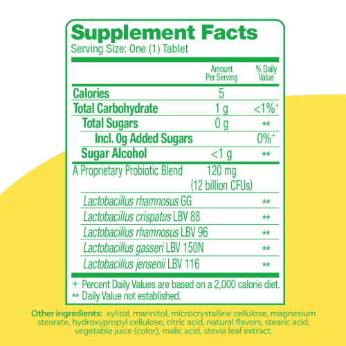 Culturelle® Women's Wellness Probiotic Daily Chewable Supplement Perspective: back