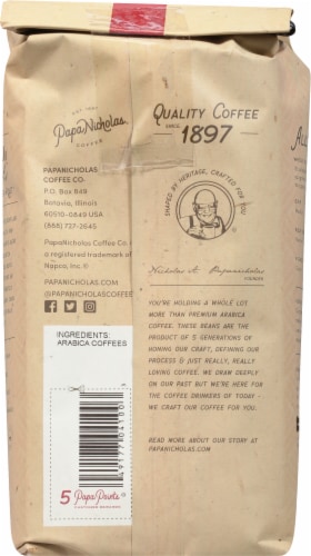 Papa Nicholas® Five-Star Restaurant Medium Roast Ground Coffee Perspective: back