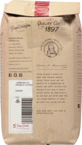 Papa Nicholas® Breakfast Blend Medium Roast Ground Coffee Perspective: back