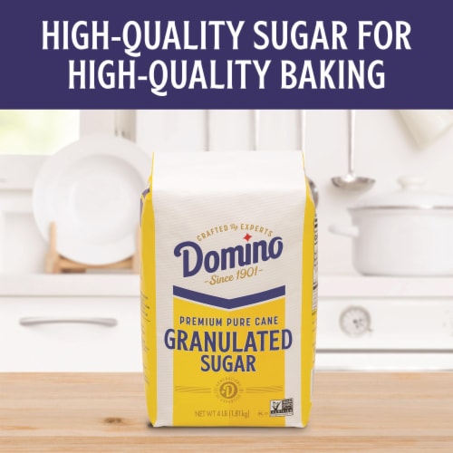 Domino Premium Pure Cane Granulated Sugar Perspective: back