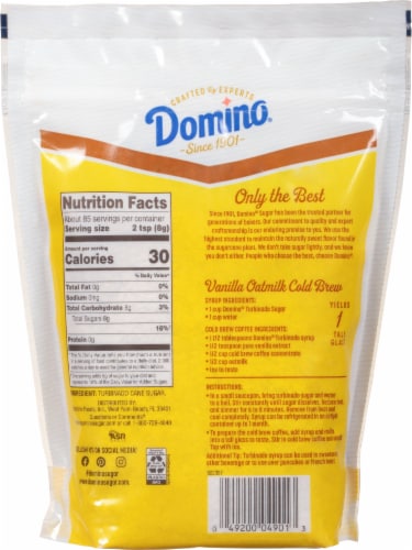 Domino® Demerara Washed Raw Cane Sugar Perspective: back
