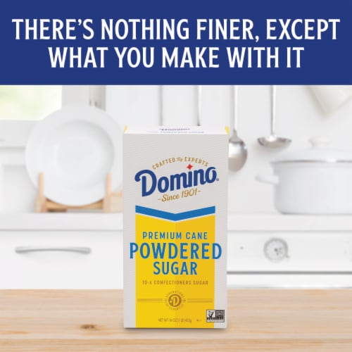 Domino Premium Cane Powdered Sugar Perspective: back