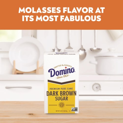 Domino Premium Pure Cane Dark Brown Sugar Perspective: back