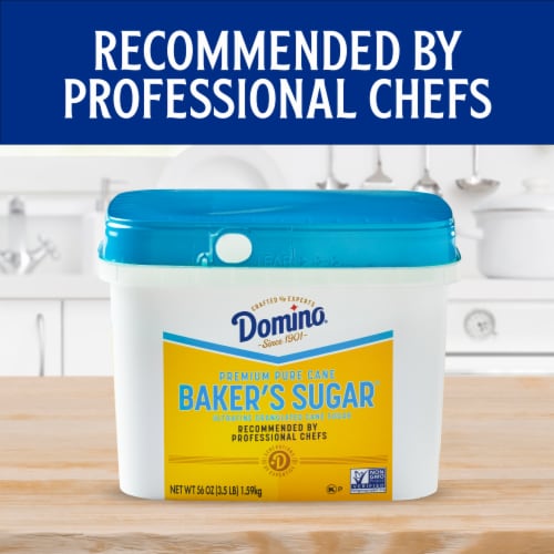 Domino Pure Cane Ultrafine Granulated Baker's Sugar Tub Perspective: back