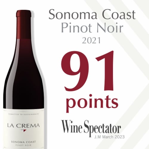 La Crema Sonoma Coast Pinot Noir California Red Wine Perspective: back