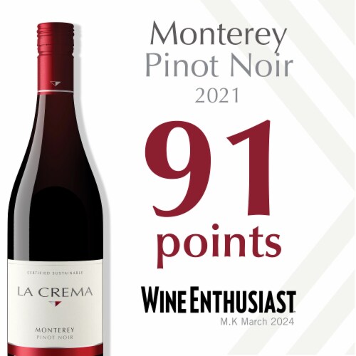 La Crema Monterey Pinot Noir Red Wine Perspective: back