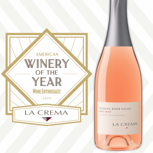 La Crema Brut Rosé California Sparkling Wine Rose Wine Perspective: back