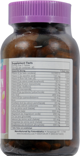 Futurebiotics® Hair Skin & Nails Multi Vitamin Tablets Perspective: back