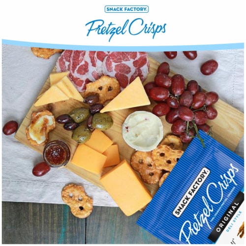 Snack Factory Original Pretzel Crisps Non-Gmo Perspective: back