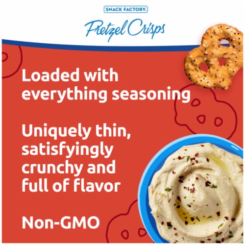 Snack Factory® Everything Pretzel Crisps Perspective: back