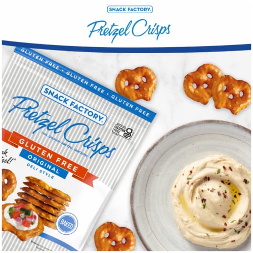 Snack Factory® Gluten Free Original Pretzel Crisps Perspective: back