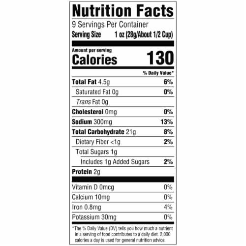 Snack Factory® Pop'ums Golden Mustard BBQ Pretzels Perspective: back