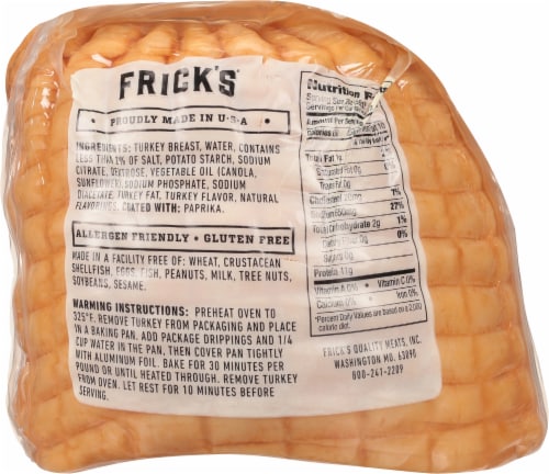 Frick's™ Oven Roasted Sliced Turkey Breast Perspective: back