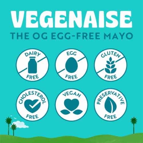 Follow Your Heart® Dairy Free Soy Free Vegan Mayo Perspective: back