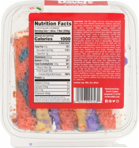 Carnival Cake Slice Perspective: back