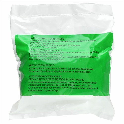 Uncle Lee's® Legends of China® Dieters' Drink Caffeine Free Green Tea Bags Perspective: back