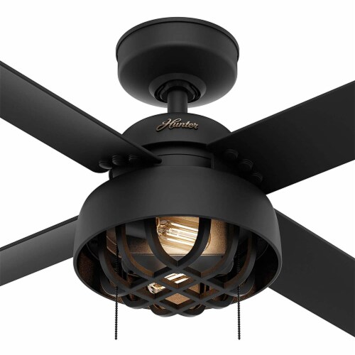 Hunter Fan Company Spring Mill 52 Inch Indoor Outdoor Ceiling Light Black 1 Piece Fry S Food