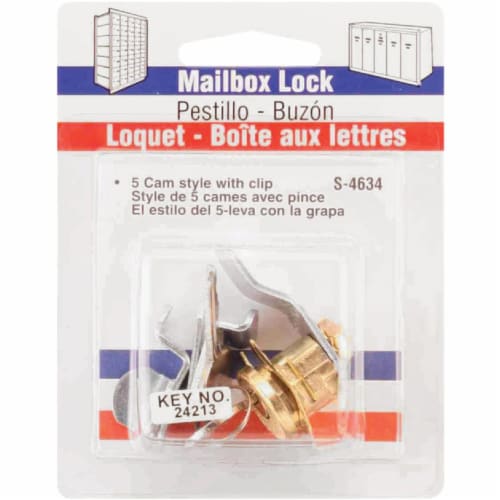 Prime-Line Spring Clip Design Mailbox Lock S 4634 Perspective: back